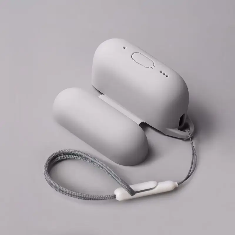 Earphone Protection Cover with Comes Hanging Rope, Liquid Silicone Cover, Soft Shell, Suitable for Apple AirPods Pro 2