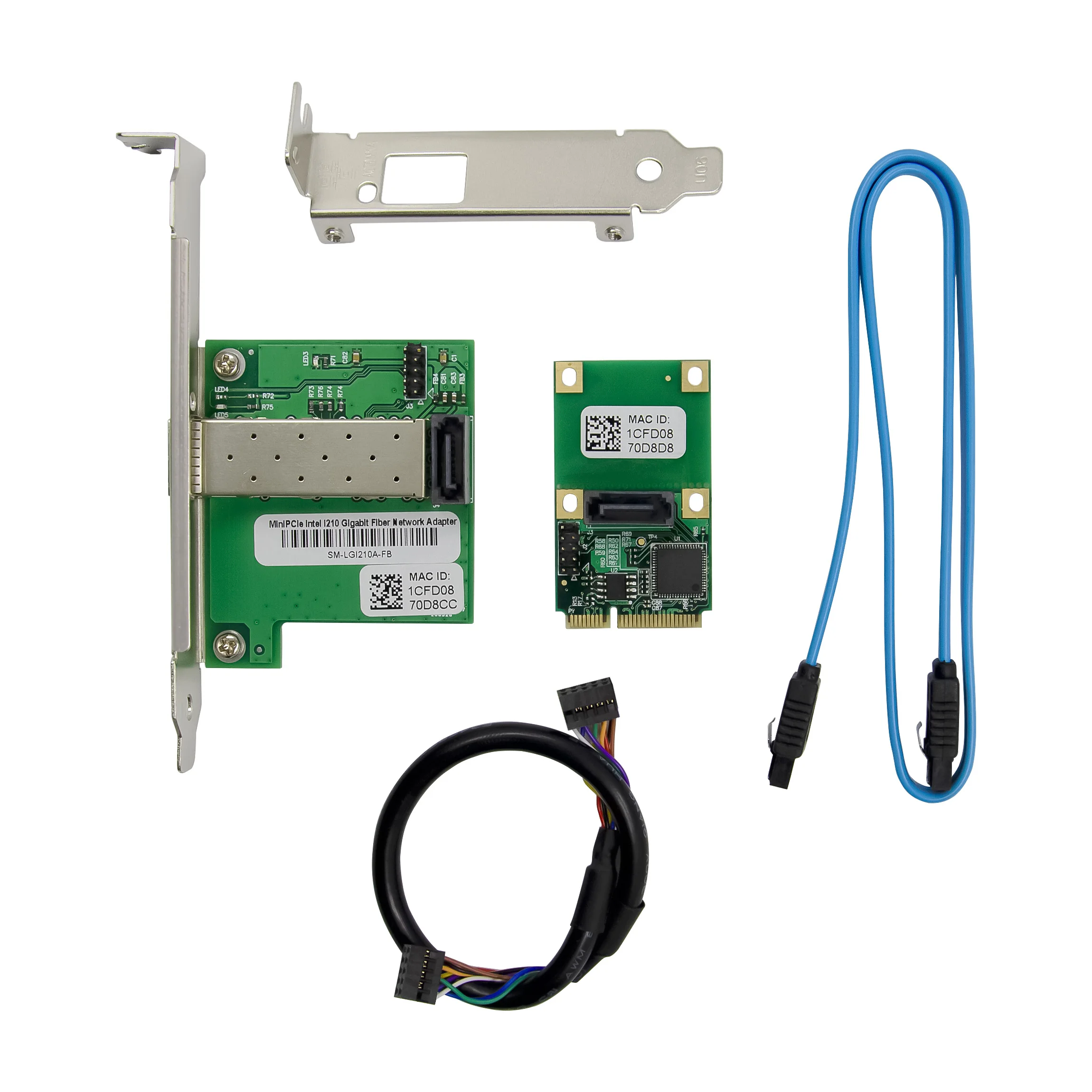 Mini PCIE Single SFP Gigabit Ethernet Networking Interface Card WGI210AS