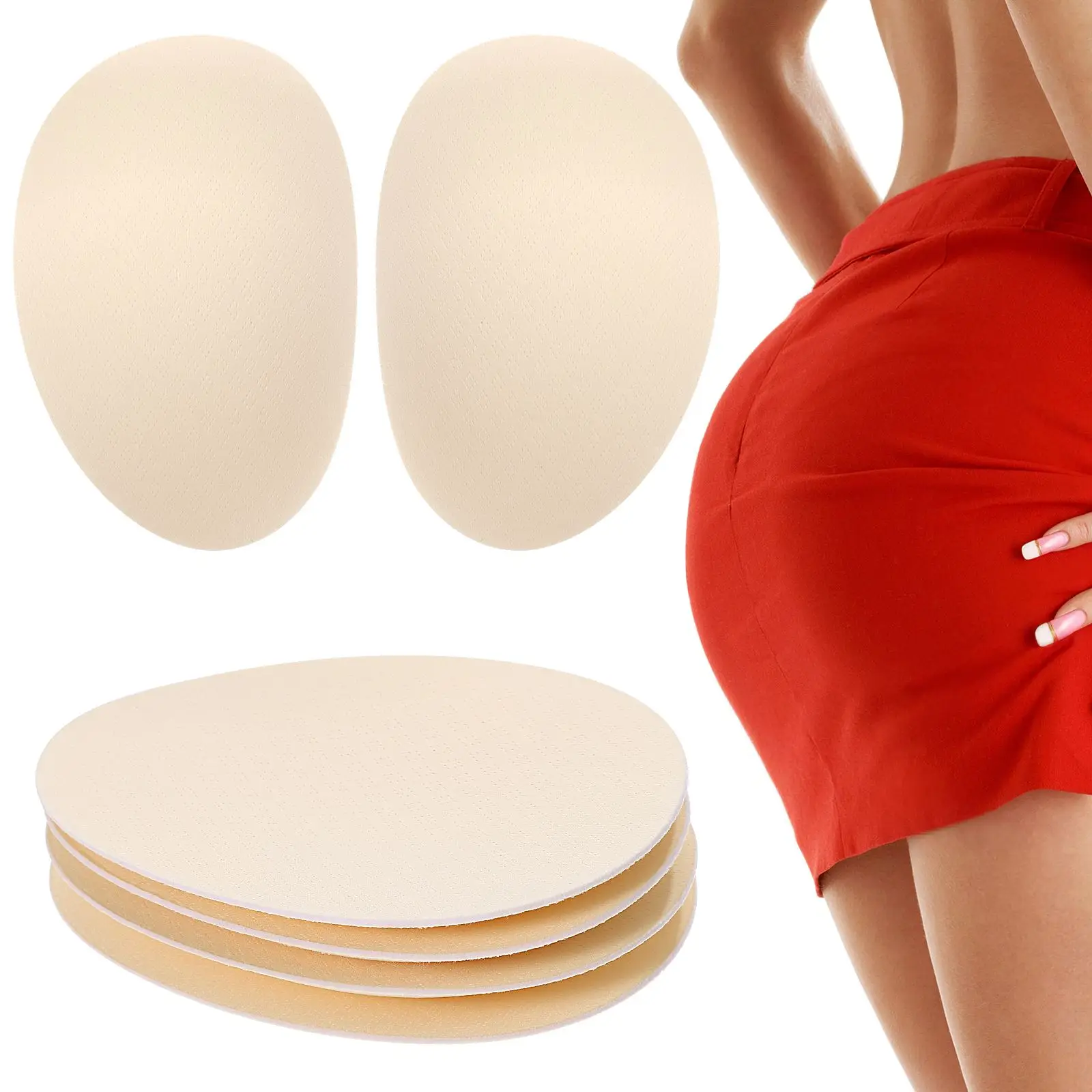 4pcs Crossdressing Hip Pads Sponge Padded Butt Hip Up Padded Enhancer Butt Lifting Pad