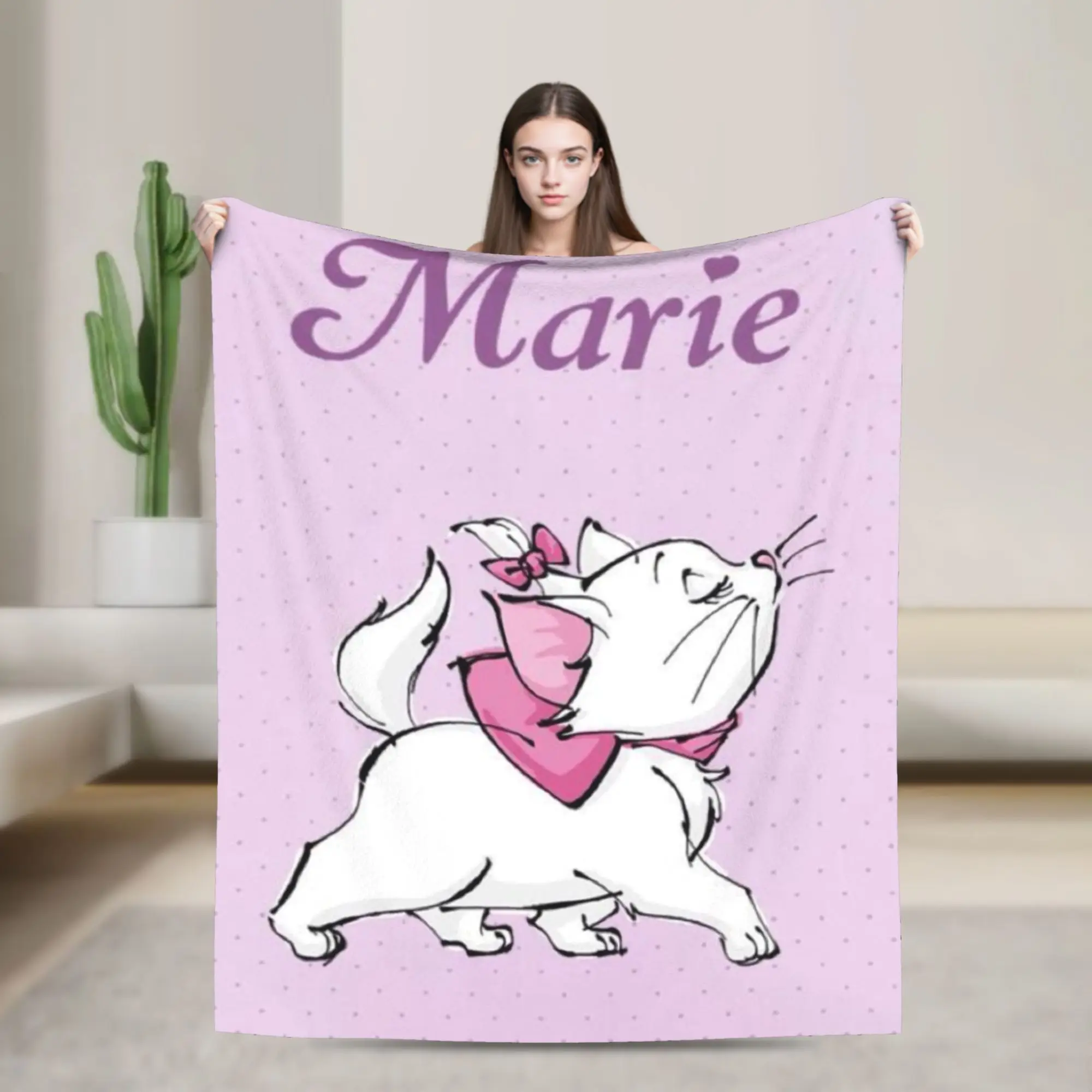 

Maries Cat cute cats Throw Blanket for Couch Soft Cozy Plush Blanket 50x60 Inches Multiple Sizes Bedspreads for All Seasons