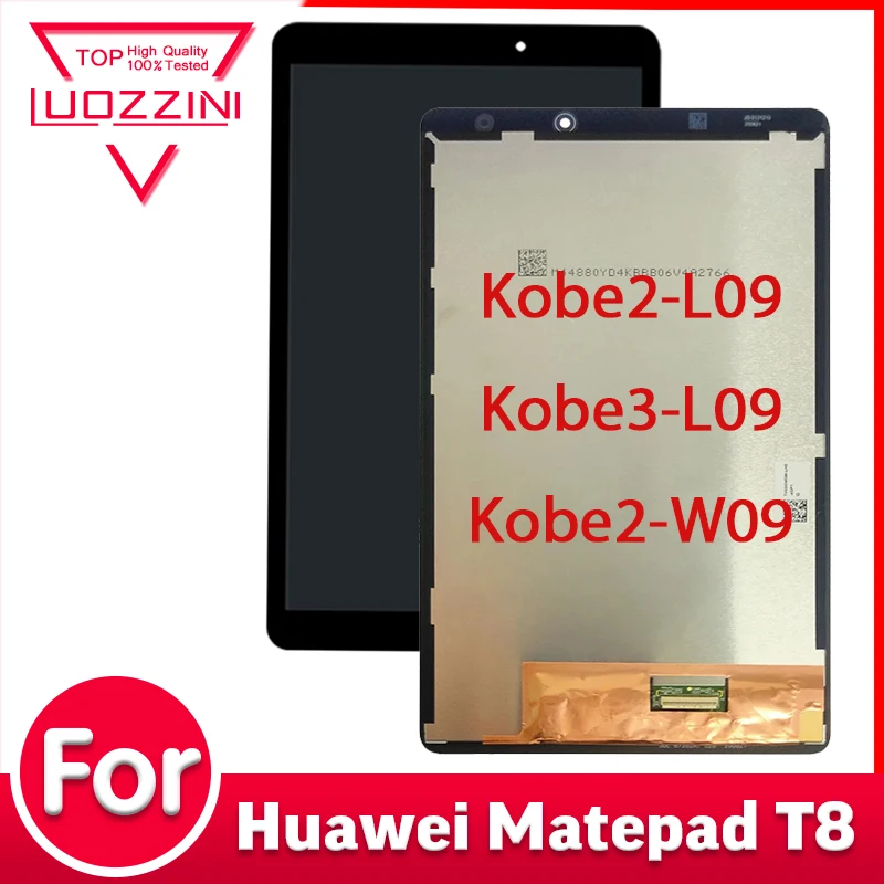 SUPER 8.0'' For Huawei MatePad T8 KOB2-W09 KOB2-L09 BZD-AL00 LCD DisplayTouch Screen Digitizer Assembly Repair Parts 100% Tested