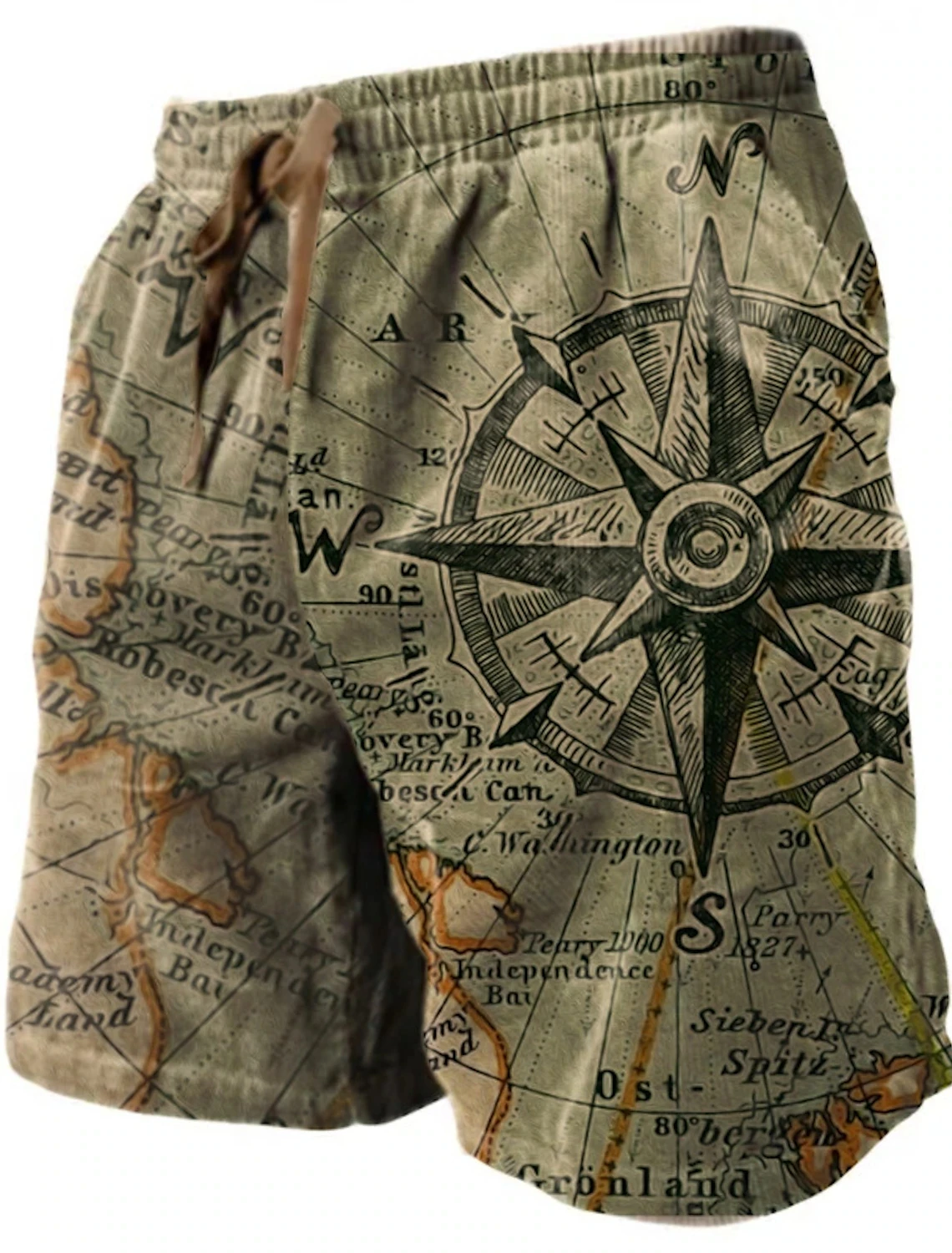 Men\'s Beach Pants Compass 3D Printed Shorts Men\'s Summer Breathable Shorts Fitness Street Shorts Men\'s Ropa Hombre