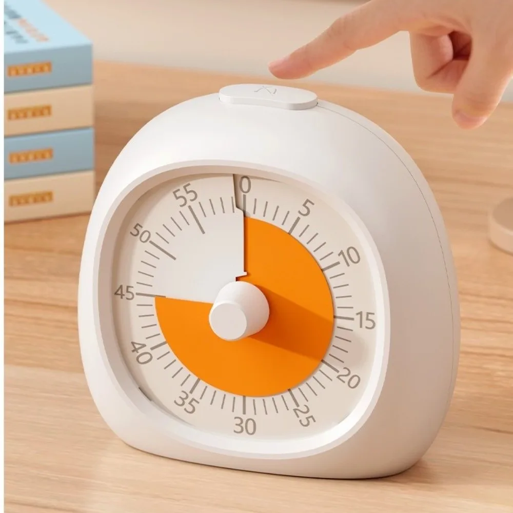 60 Minute Silent Visual Timer Practical Plastic Digital Clock Study Timer Focus Aid for Kids Classroom Homework Kitchen
