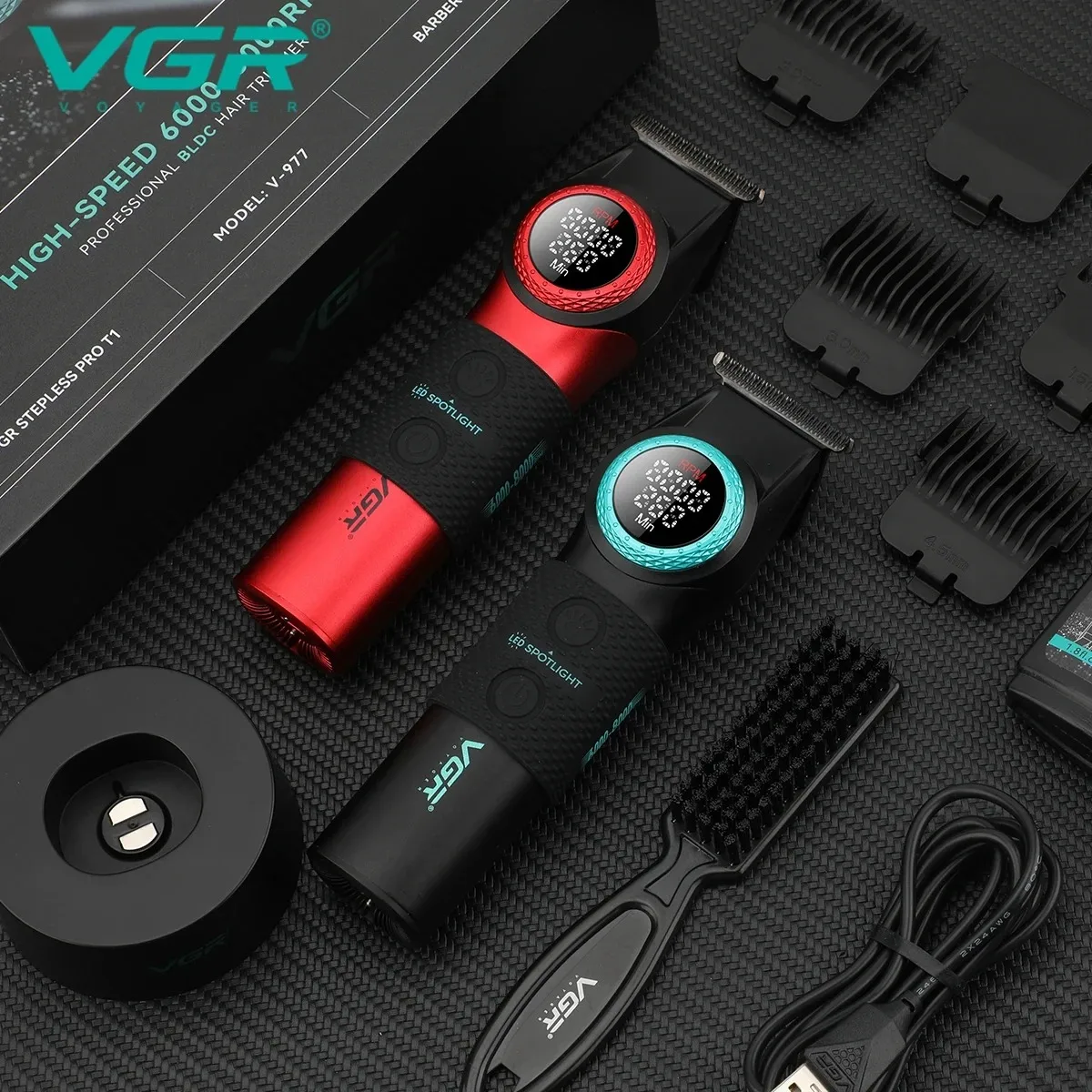 VGR Professional Hair Trimmer 0MM Electric Clippers V-977 V-377