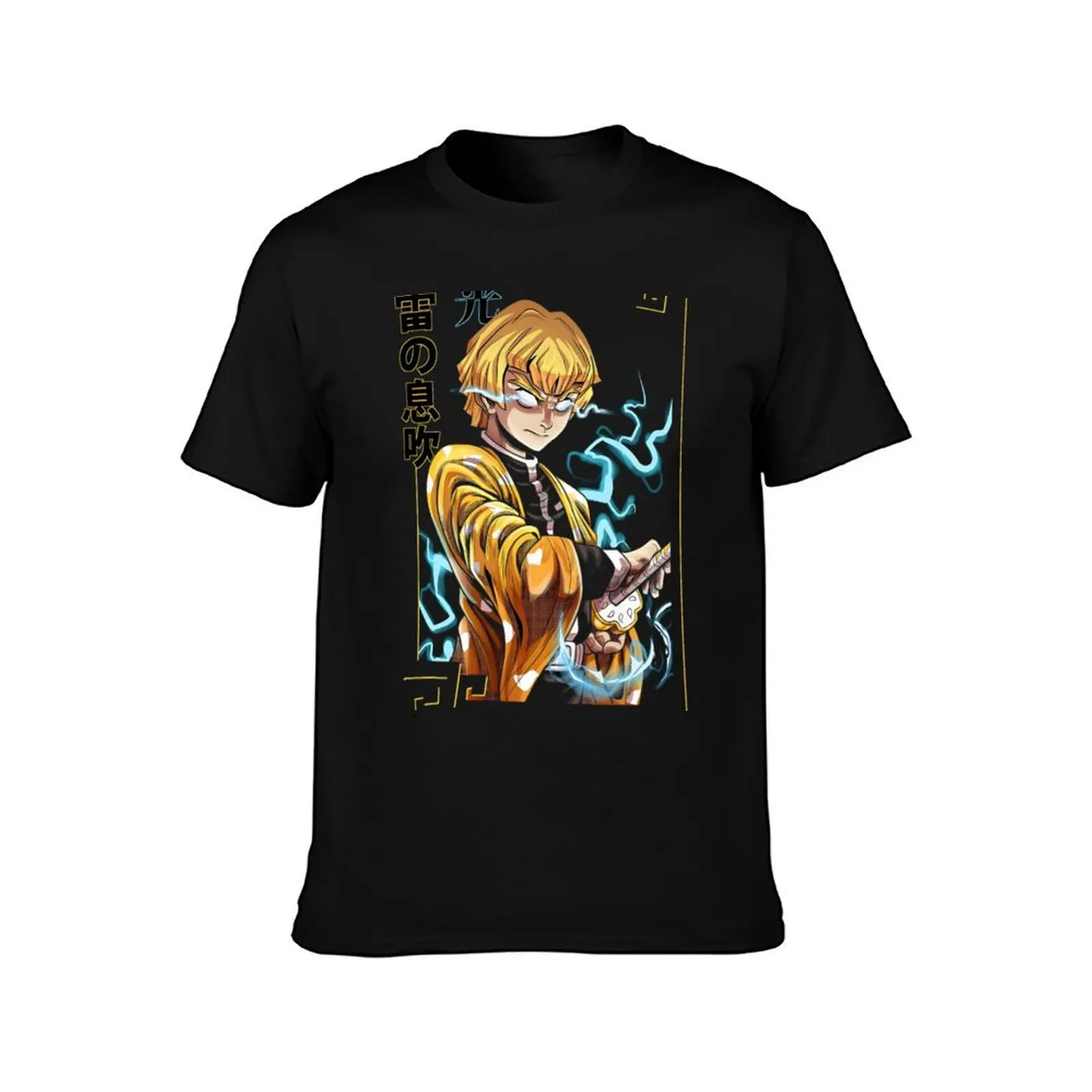 Zenitsu Agatsuma Demon Slayer T-Shirt animal prinfor boys luxury t-shirt oversized valentines clothes designer t shirt men