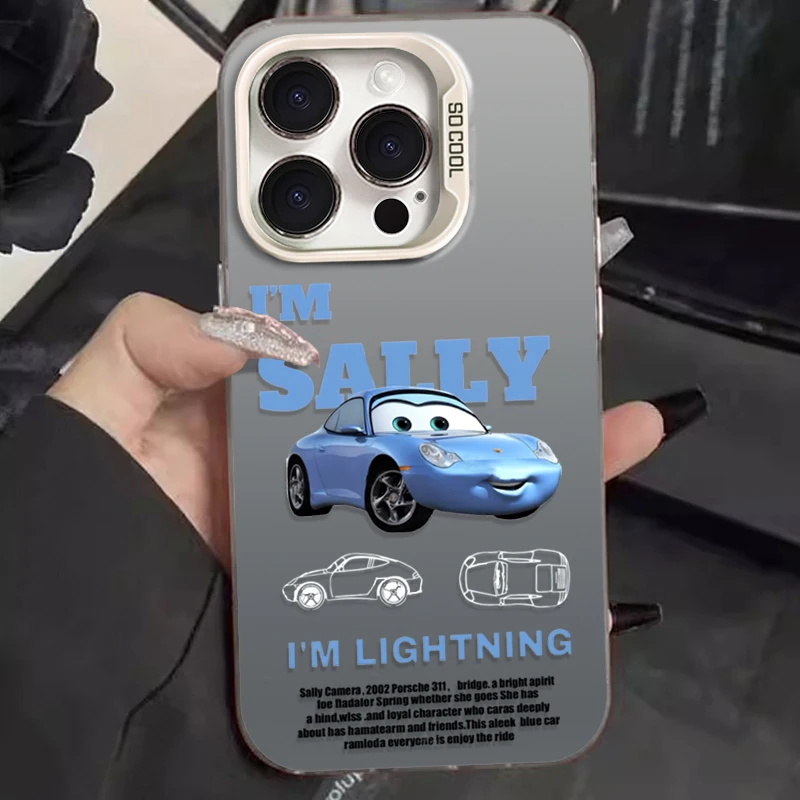 Lightning McQueen 95 Auto Telefoonhoesje voor IPhone 17 16 15 14 13 12 11 Pro Max Plus 17 Air 16E X XR XS Max Bumper Schokbestendige Cover