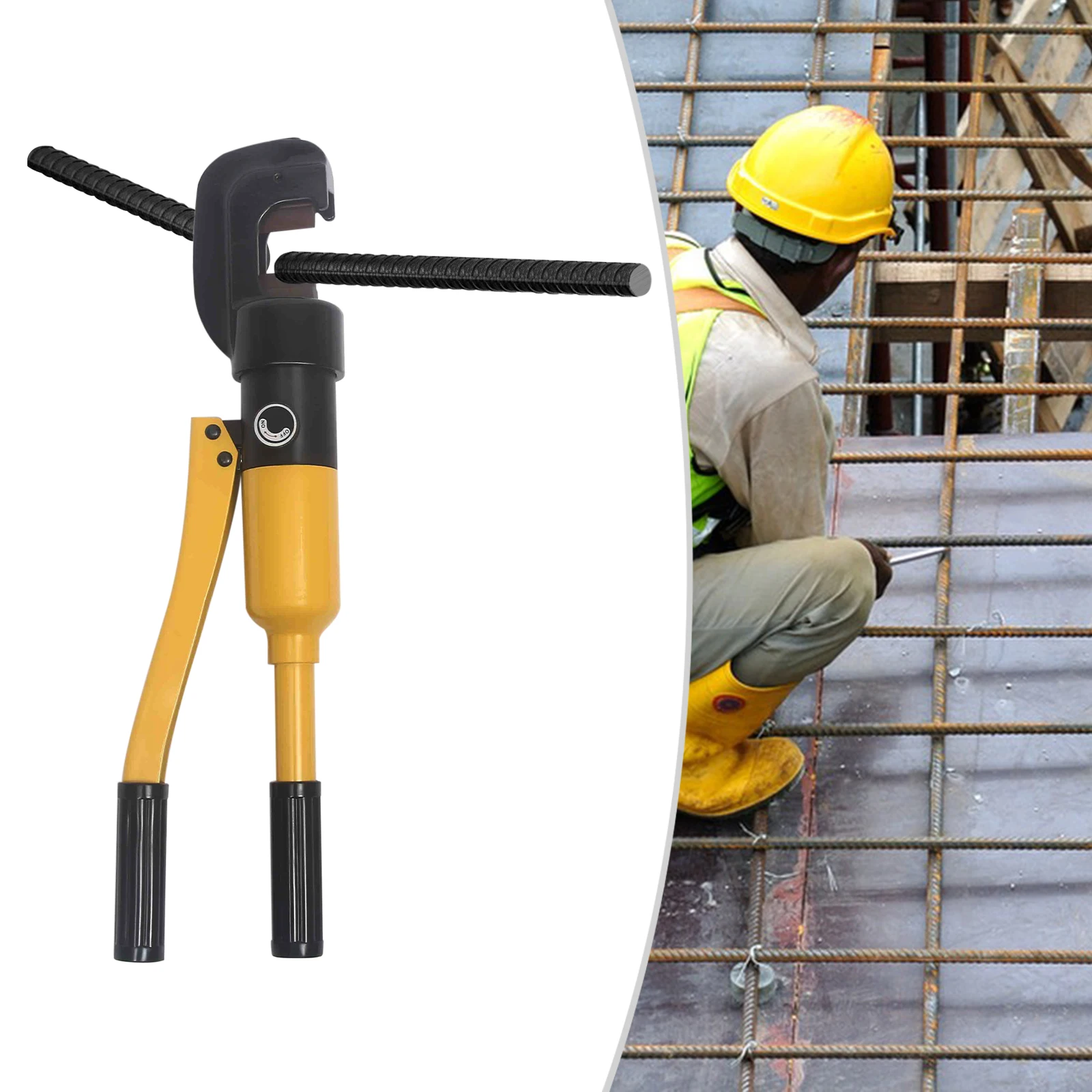 

Hydraulic Rebar Cutter 16mm/22mm 8T/13T Manual Hydraulic Pliers Cutting Tool for Cutting Rebar Low-Carbon/Medium-Carbon Steel