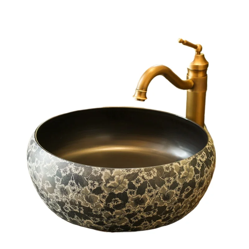 

On-stage basin Ceramic oval wash basin Art washbasin Modern simple bathroom washbasin