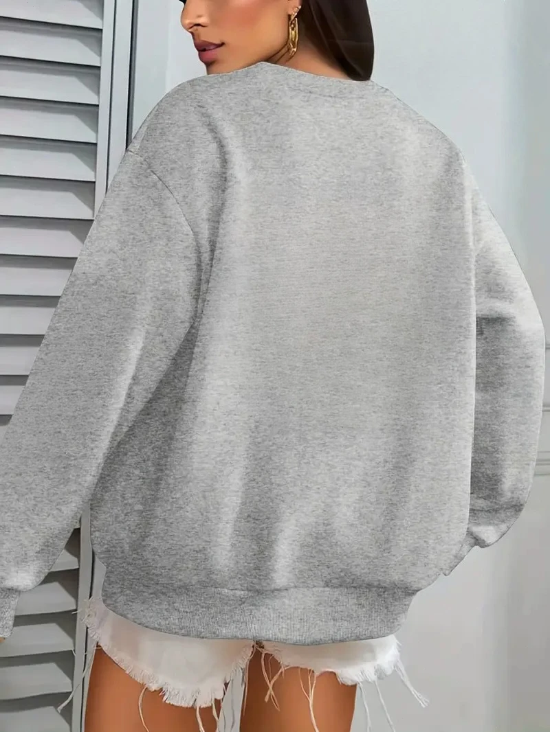 رمادي أسود المرأة سترات قطنية عالية الجودة عادية الخريف الشتاء الصوف فضفاض البلوز المعتاد البلوز بلوزات مستديرة العنق هودي زوجين للجنسين