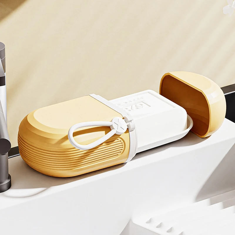 휴대용 밀폐 방수 여행 상자, 플라스틱 비누 접시, 뚜껑이 달린 거치대 용기, 여행용 강력한 밀폐 정리함