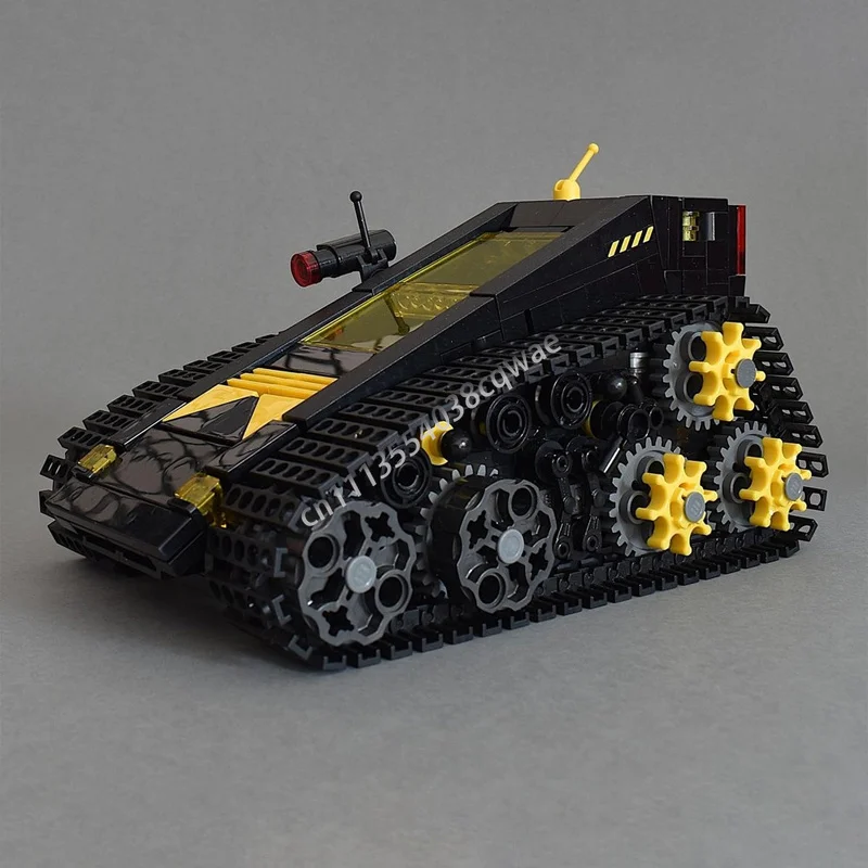 509PCS Blacktron Predator Tank Vehicle Model MOC Custom Building Blocks DIY Assembly Puzzle Toy Gift Sci-Fi Collection Display