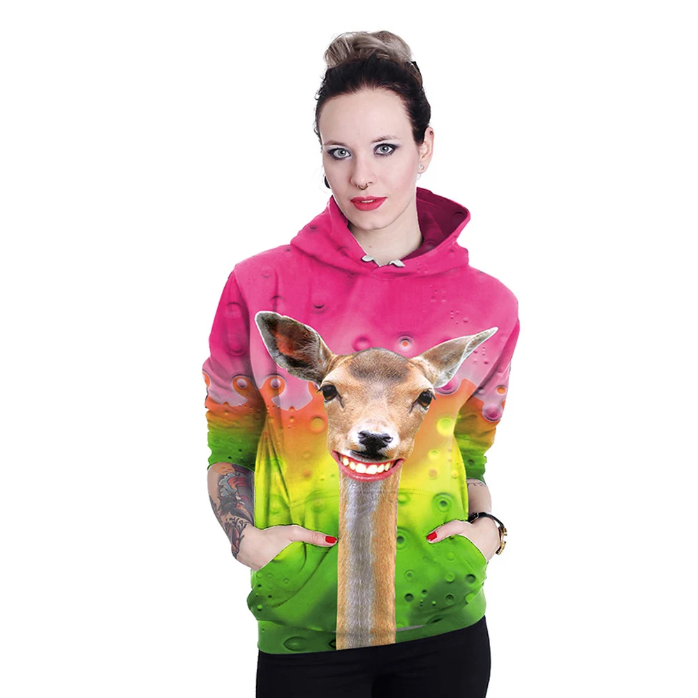 Colorful Clothing Loose 3d Print Hoodie Women Fashion Oversized Hoodies Sweatshirt Personalized Sweats Female Coat Pullover