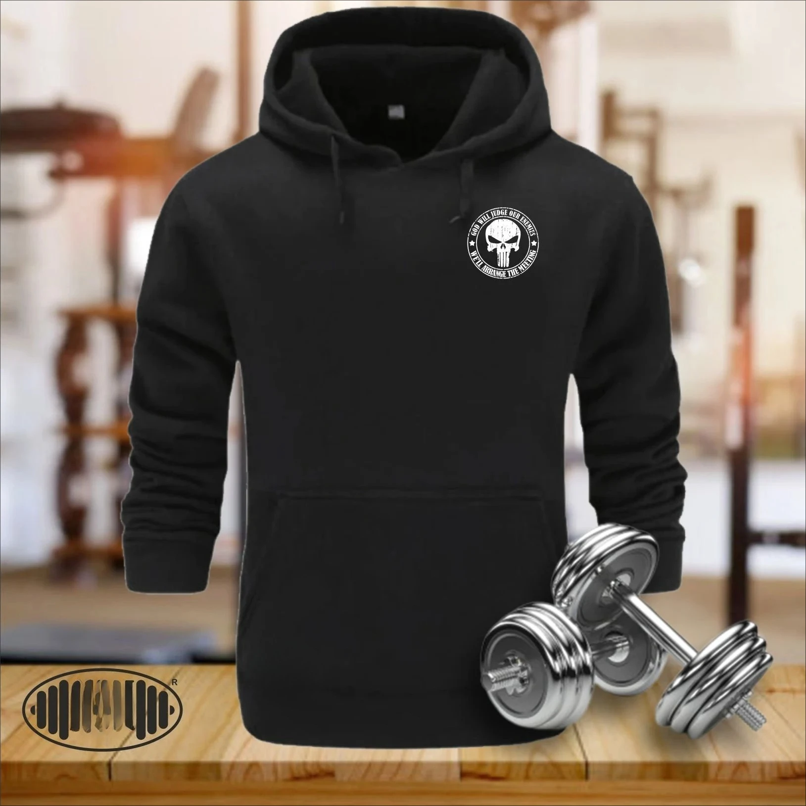 

Autumn - Winter Soft and Cozy Cotton Hoodie Signature Skull Design Appreciate Unique and Edgy Fashion Intense Workout Sessions