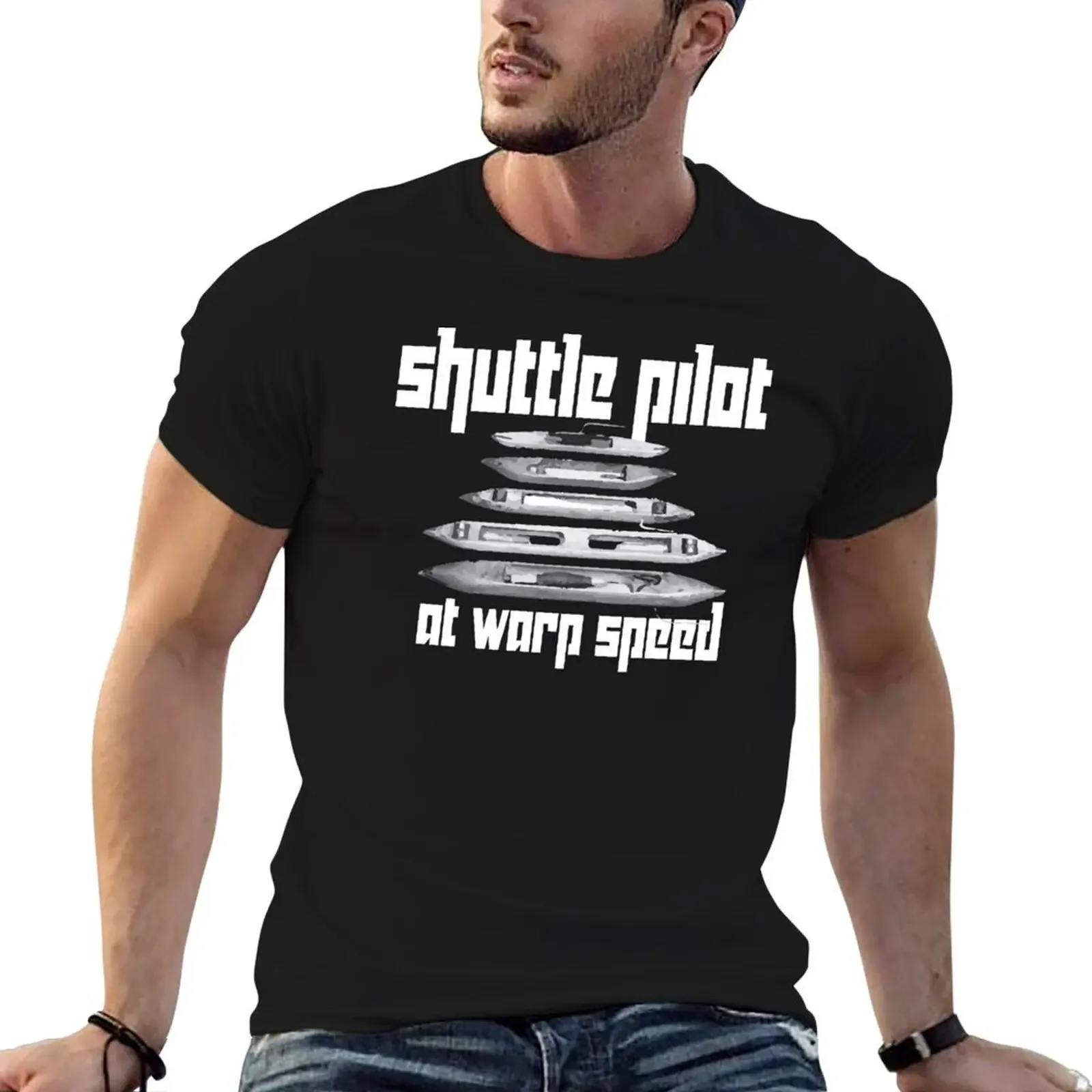 Hand Weaver weaving Shuttle Pilot at Warp Speed T-Shirt graphic t shirt vintage anime customizeds blanks t shirts for men