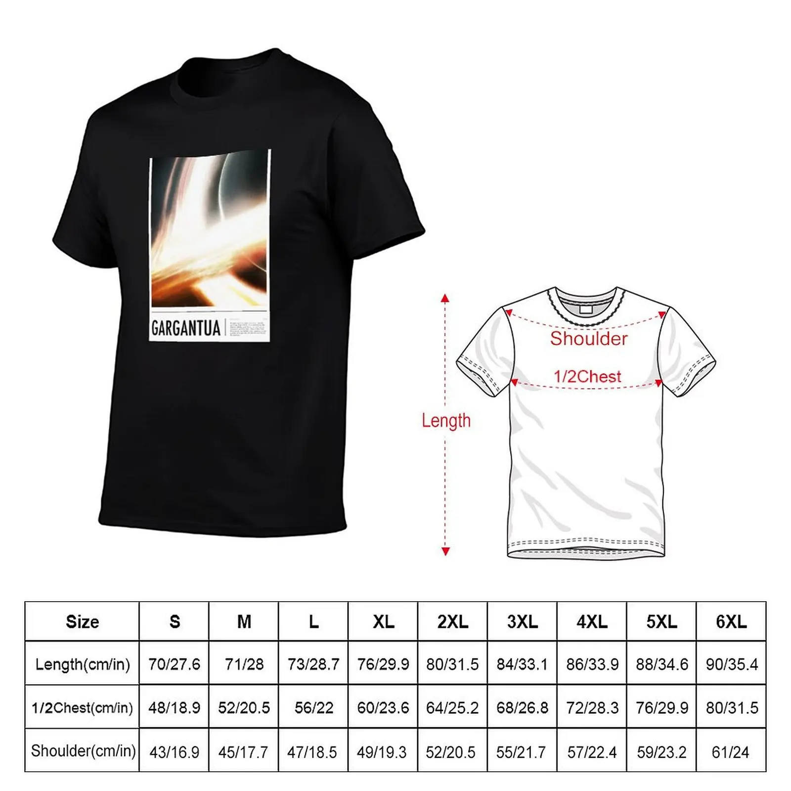 Interstellar Gargantua T-Shirt Plus Size All Match Tee Shirt