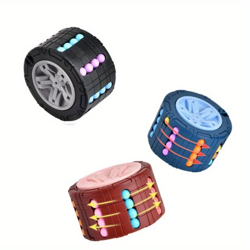 Jeux de Puzzle coulissant rotatif de haricots magiques, jouets anti-Stress et Fidget, casse-tête éducatif Montessori, jeux de voyage pour enfants