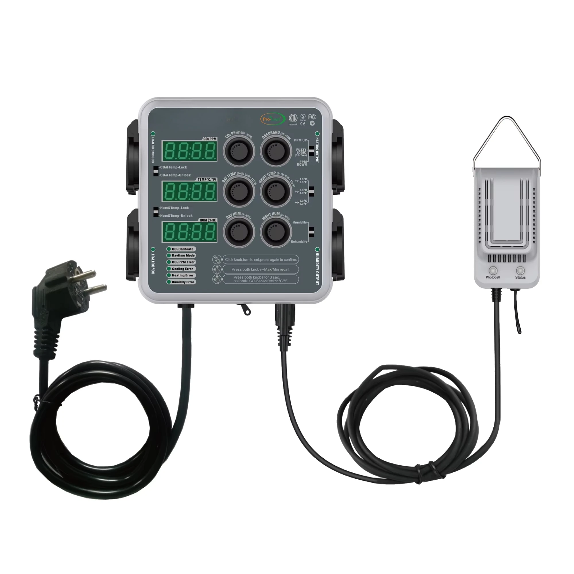 Hydroponics Tent Climate Controller - Environmental Control for Humidity & Temperature Ideal for Growing Plants