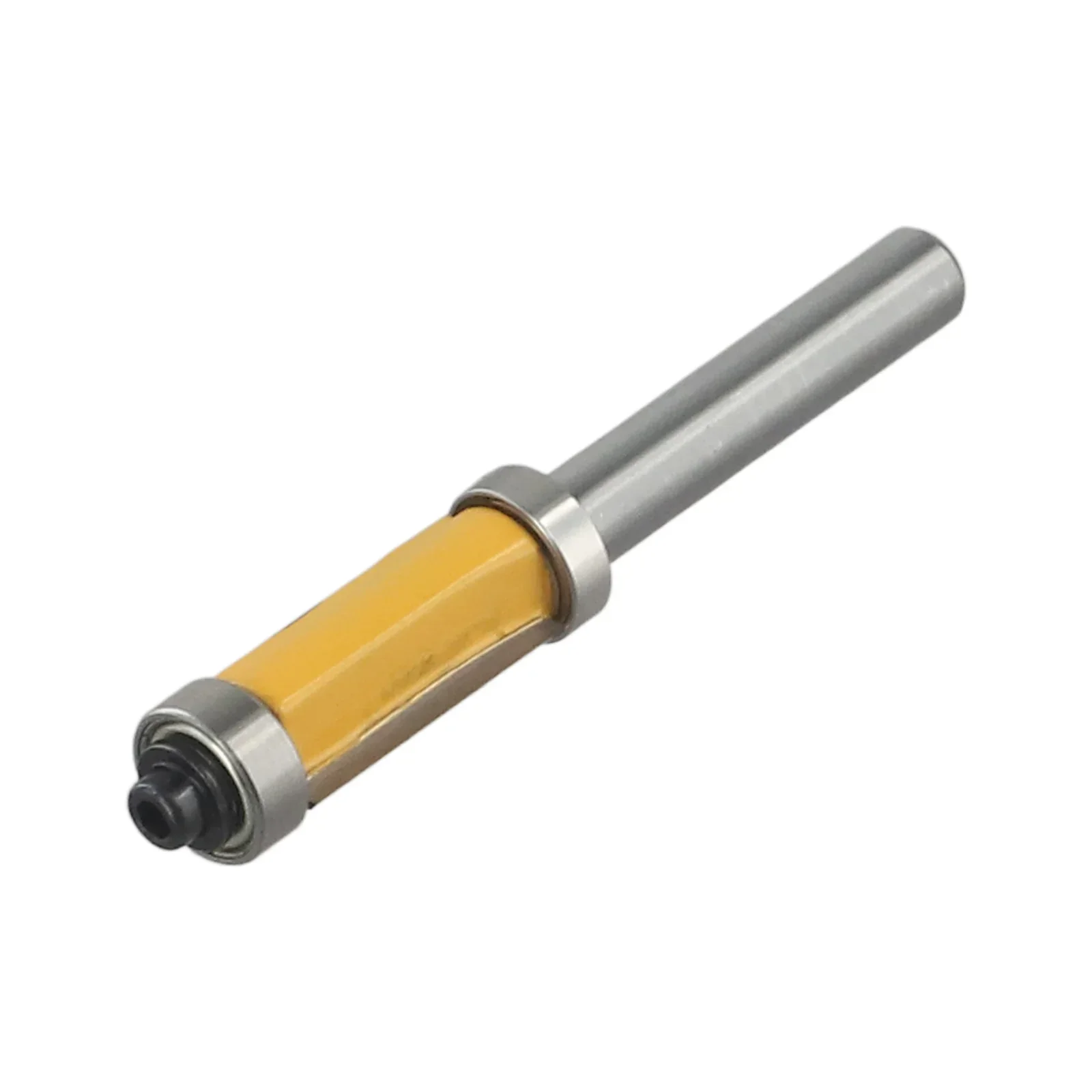 Yellow Silver High-quality Router Bit Straight Trim Solid Hardened Steel Carbide Flush Double Bearing Milling Cutter Router Bit