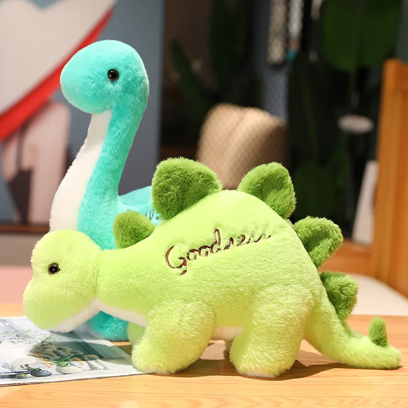 Cartoon Simulation Dinosaur Plush Toy para crianças, Tyrannosaurus Rex, Triceratops macios recheados, brinquedos bonitos para meninos e meninas, presentes do bebê