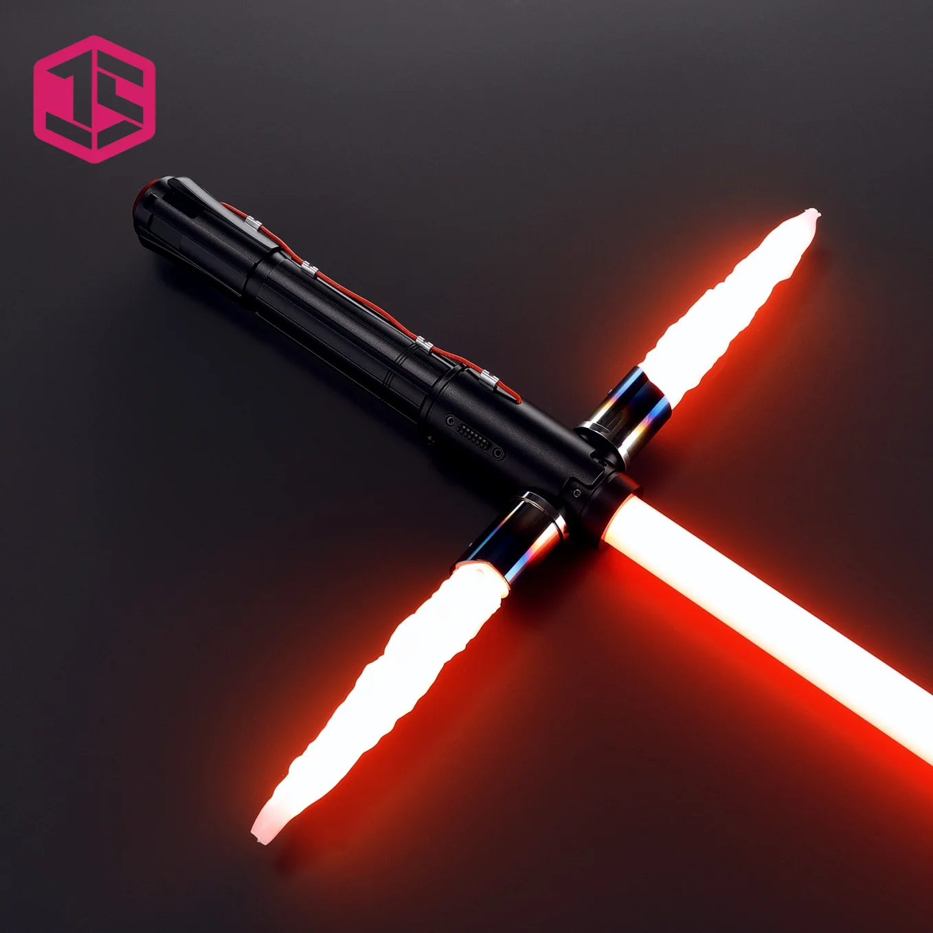 JS Lightsaber Xenopixel Kylo Ren Light Saber Jedi Neopixel Metal Handle Lightsaber Cosplay Heavy Dueling Luminous Cosplay Toys