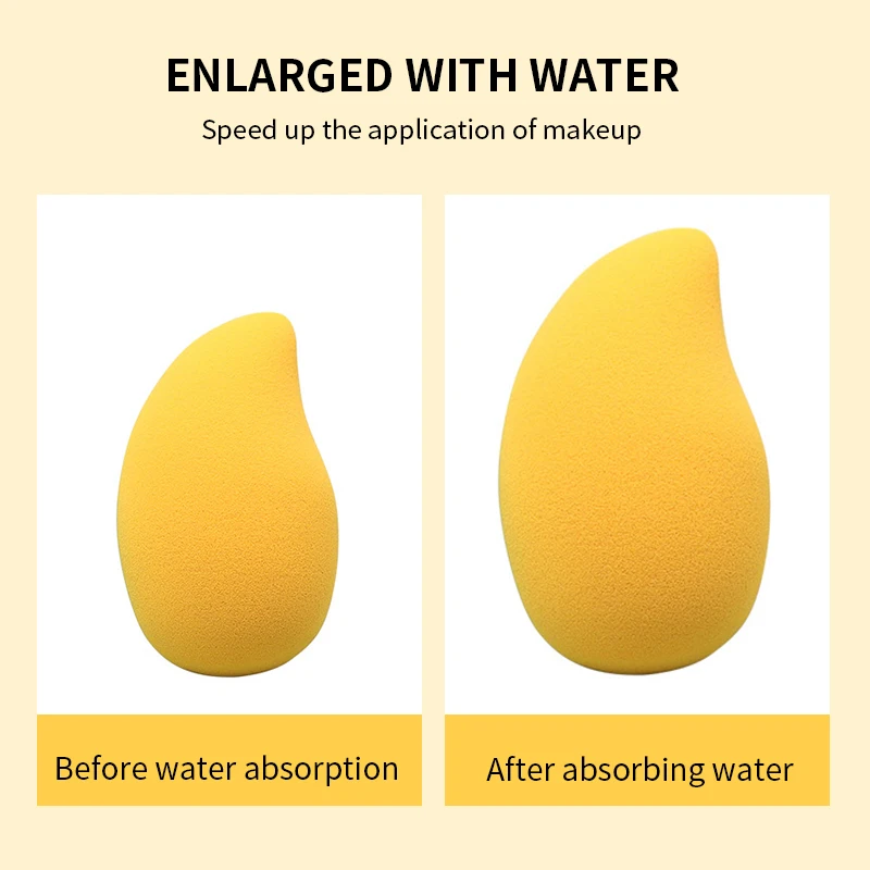 Didesun 1pcs Mango Beauty Sponge Cosmetic Puff Beauty Egg Makeup Foundation Applicator Wet And Dry Makeup Sponge Tool