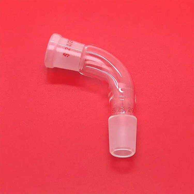 Glass Bend adapter Tube,Joint 24/29,105 degree,lab glassware