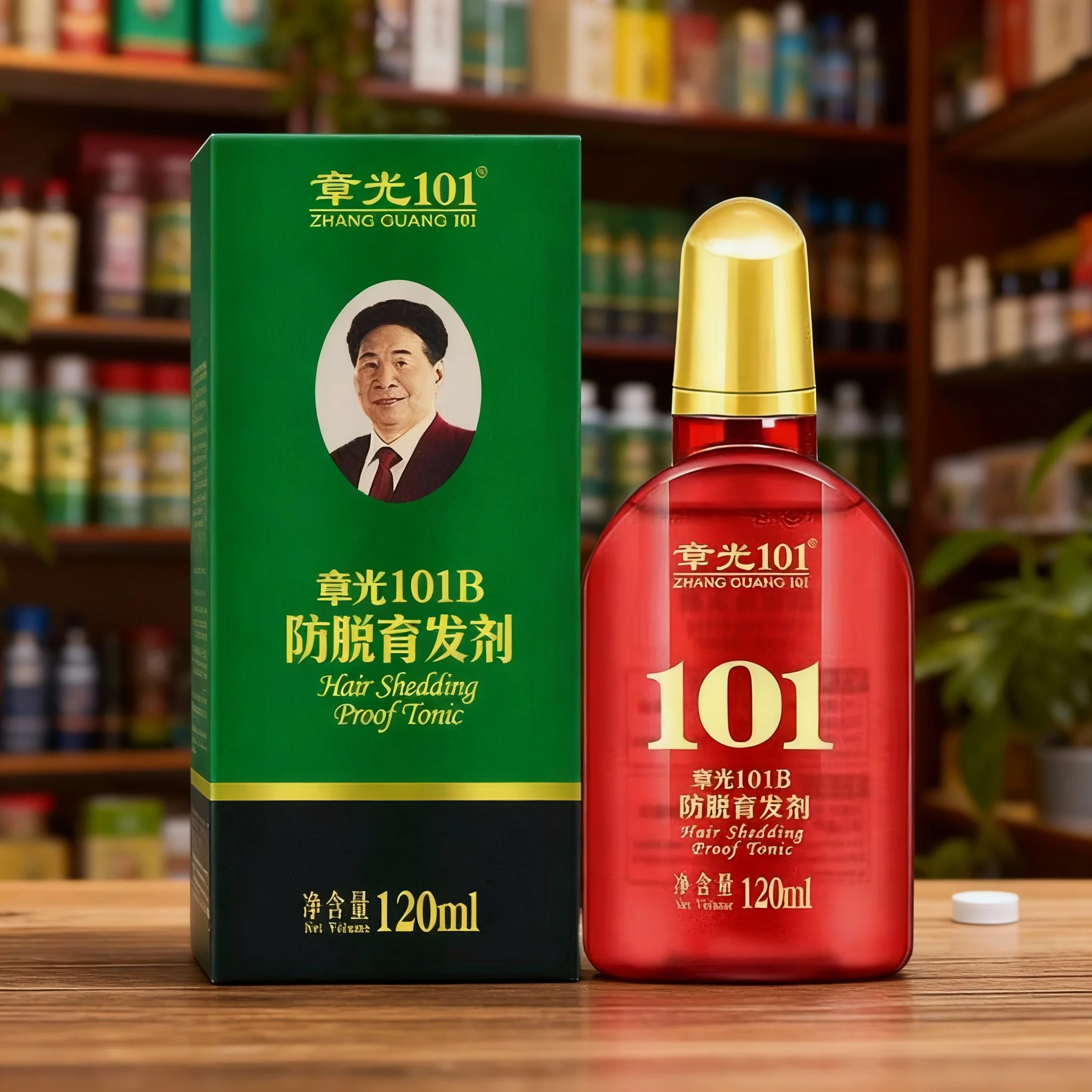 Zhang Guang 101 Ginseng Nourishing Liquid Promote Hair Growth Anti-Hair Loss Chinese Herbal Formula Repairing Moisturizing
