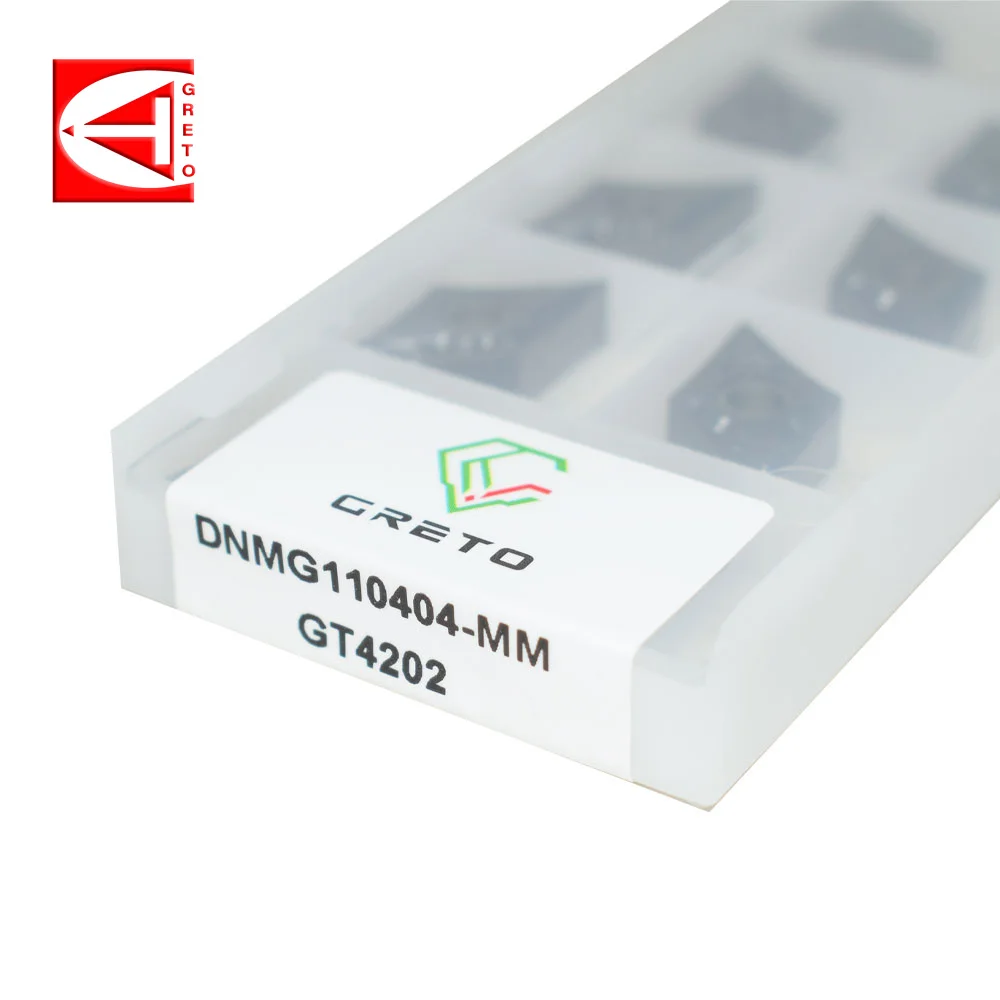 Imagem -04 - Greto-carboneto Cimentado Corte Torneamento Ferramenta para o Corte do Metal Dnmg110404-mm Dnmg110408-mm Gt4202 Gt4205 Dnmg1104 Dnmg 110408 mm