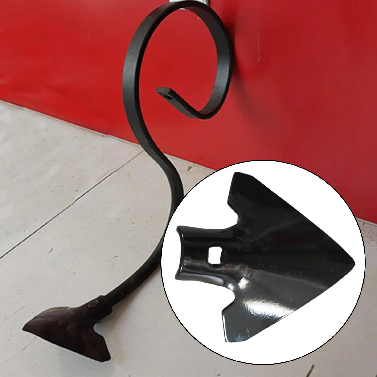Durable Steel Cultivator Attachment Plow Tip Accessory Multi Function Component for Various Tiller Model Farmland Tasks