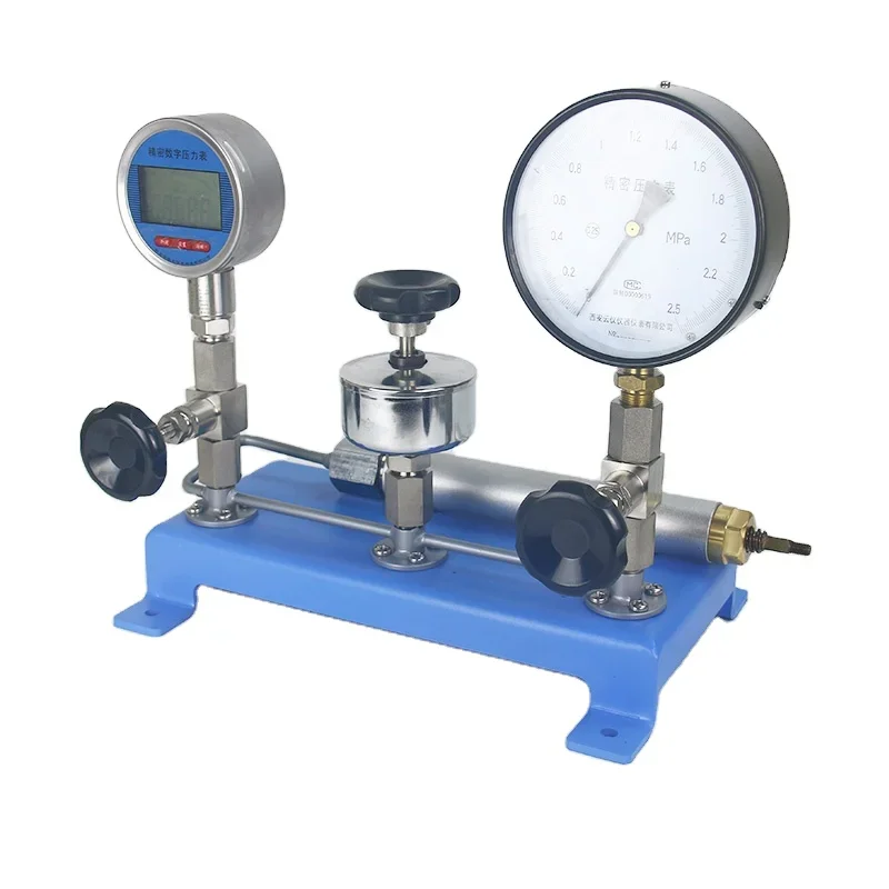 New Product Force Hydraulic Pressure Gauge Calibration Piston High Precision Dead Weight Tester Price