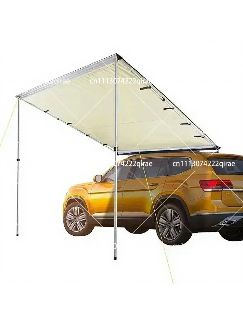 Car Side Awning Roof Retractable Canopy Waterproof Sunshade for Outdoor Off-Road Camping 1.6x2.5m