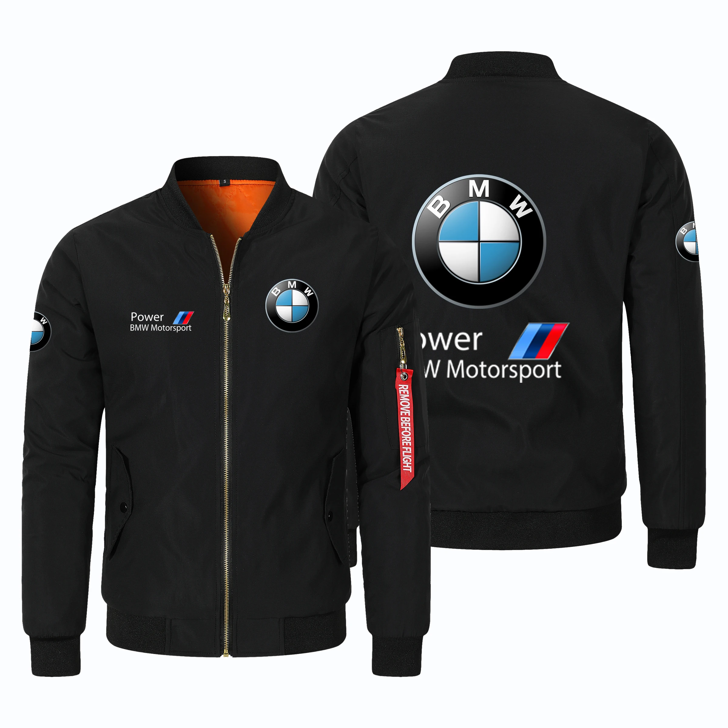 BMW logo men's cotton jacket, thickened BMW Jacket, Cold Resistant Outdoor Jacket, Motorcycle Jacket, Men's Autumn and Winter