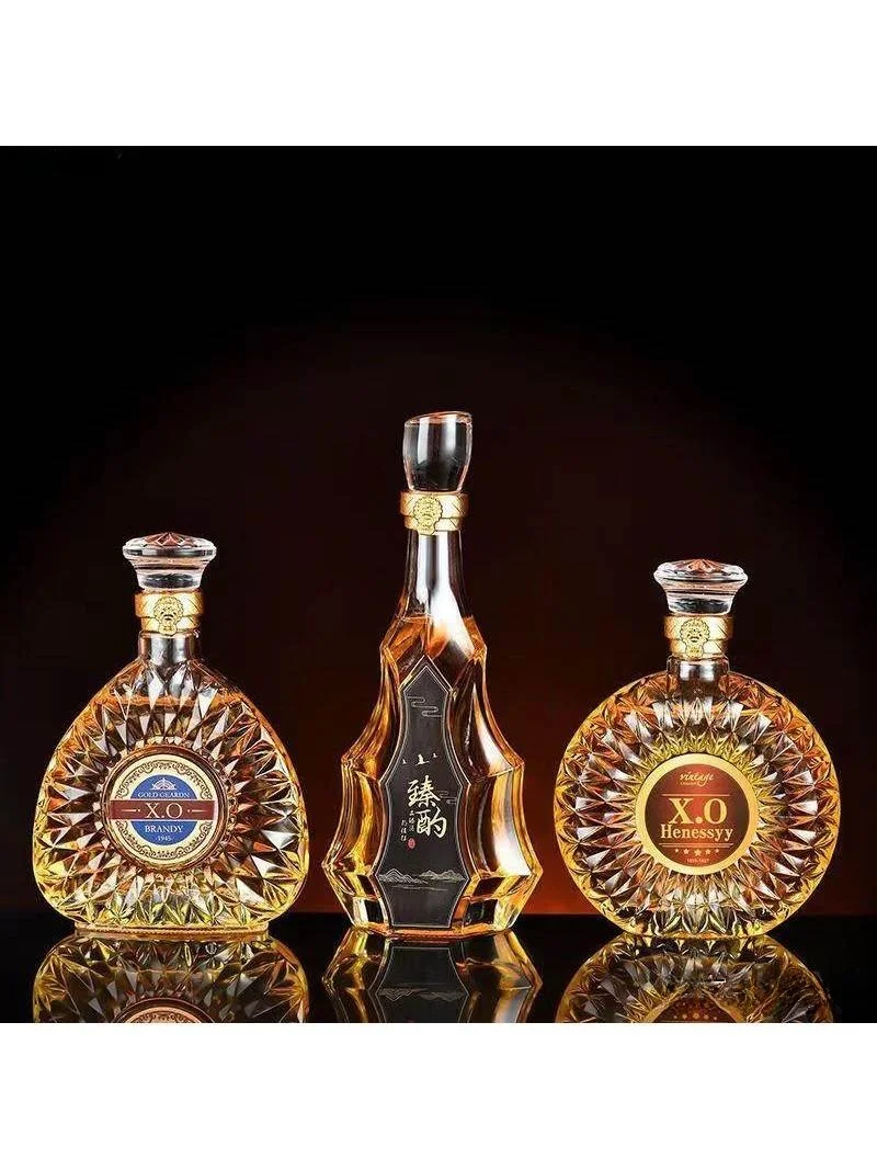 

Elegant Empty Wine Bottle Decoration Creative Simulation Red Wine Bottle Photography Prop High-end Bar Luxury Display Glass