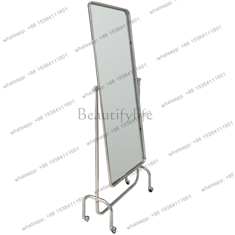 Minimalist Aesthetic Mirror European Move Create Modern Light Luxury Mirror Standing Design Dressing Espelhos Home Decorations