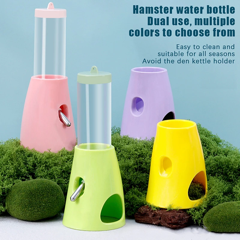 Creative Hamster Shelter Multipurpose Drinking Holder Kettle Bracket Ball Water Dispenser Base Water Bottle Base Pet Supplies