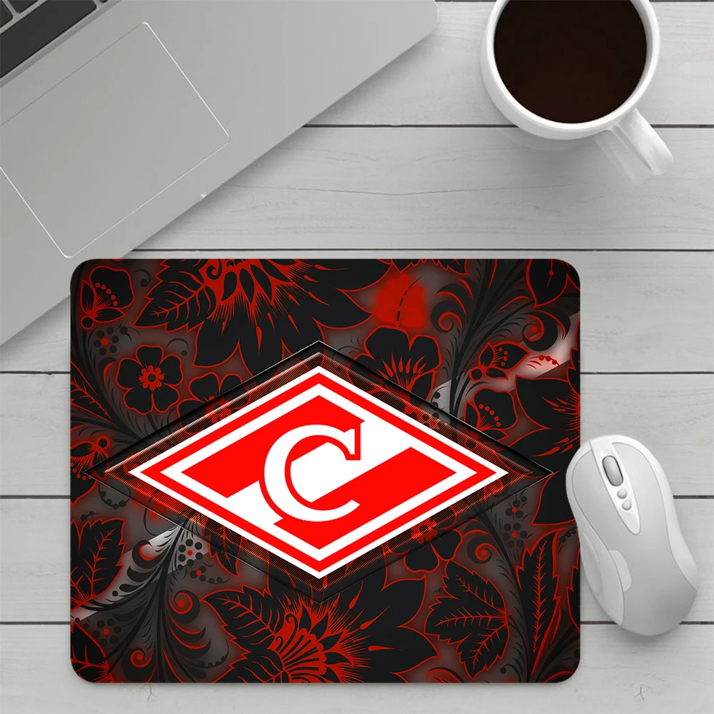Spartak-alfombrilla de ratón pequeña para juegos, alfombrilla de ratón para ordenador, alfombrilla de ratón para Gamer, alfombrilla de silicona para ordenador portátil y oficina, alfombrilla para teclado, alfombrilla de escritorio