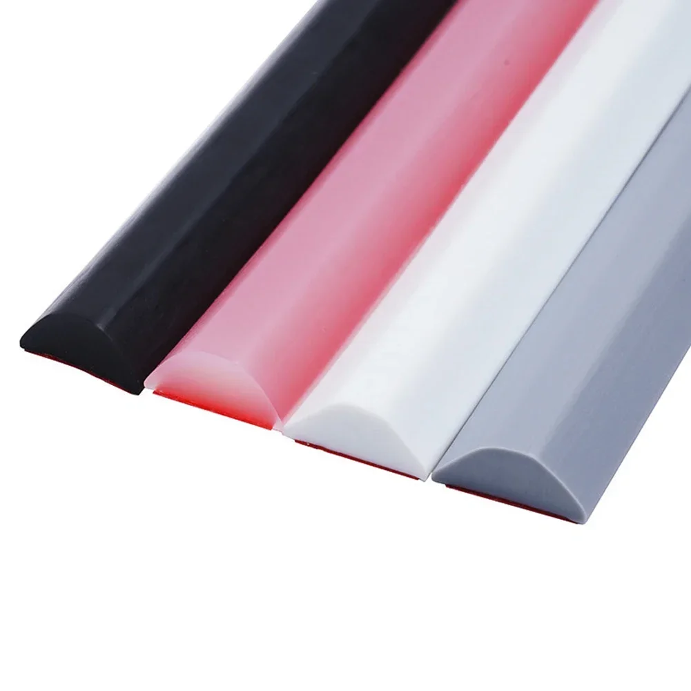 

30cm/50cm/80cm/100cm/200cm Kitchen Countertop Bathroom Threshold Retention Dry &Wet Separation Silicone Water Barrier Strip