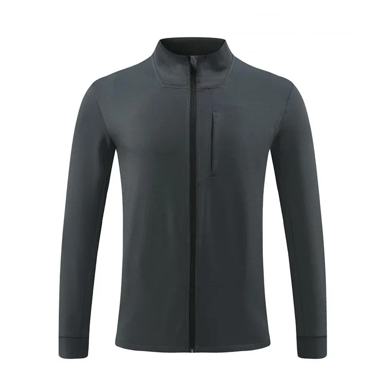 Gym Fitness Sports Jacket Tops Mens Running Long Sleeve Muscle Training Outdoor Cycling Training Clothes Workout Top yoga