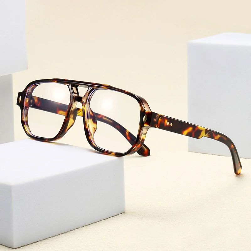 Square Frame Eyeglasses, Trendy Vision Glasses
