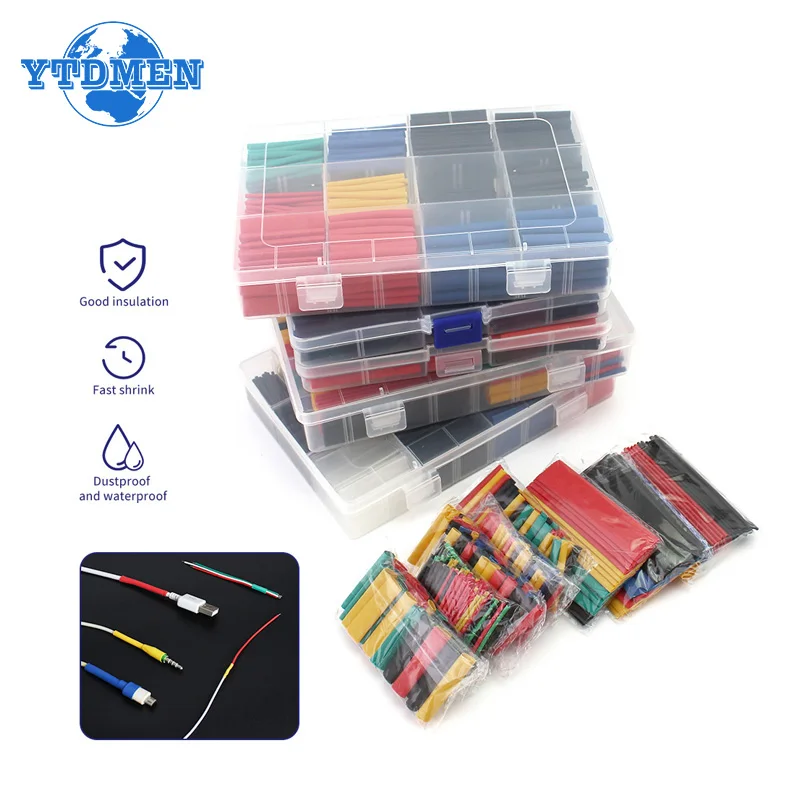 Heat Shrink Tube Thermoresistant tube Heat Shrink Wrapping Kit Electronic Connection Wire Cable Insulation Sleeving Waterproof