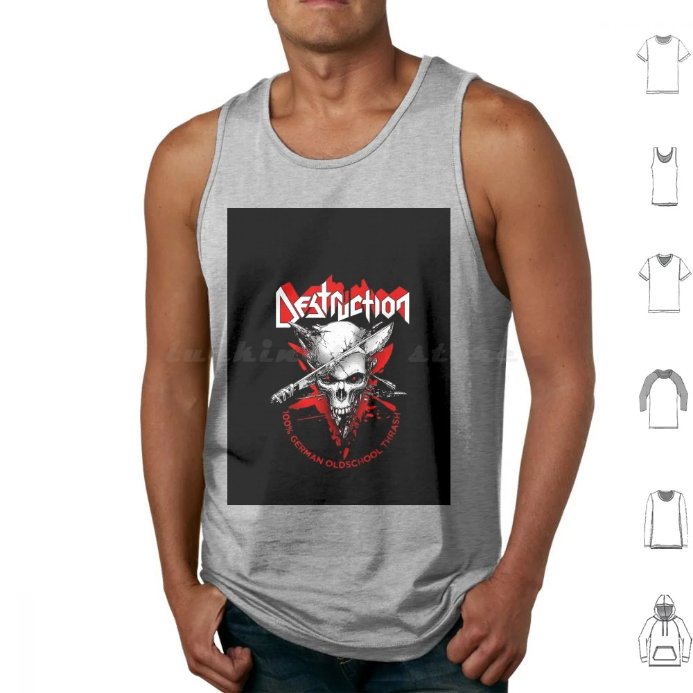 New Design Destruction Band Tank Tops Vest Sleeveless Destruction Band Destruction Band Trending Destruction Band Stuff