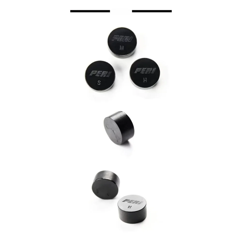 PERI Professional Black ICE Billiard Pool Cue Tip 14mm-Hardness S/M/H