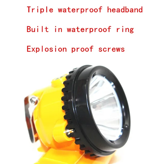 Explosion Proof Mining Lamp 200 Hour Upgraded Version, New Cordless Led Mining Lamp with Strobe Light, Strong Light, Coal Mine U