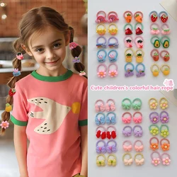 10pcs of kidsren's small thumb hair ties, cute girls' hair ties, hair ties, hair ties that do not hurt hair, headbands