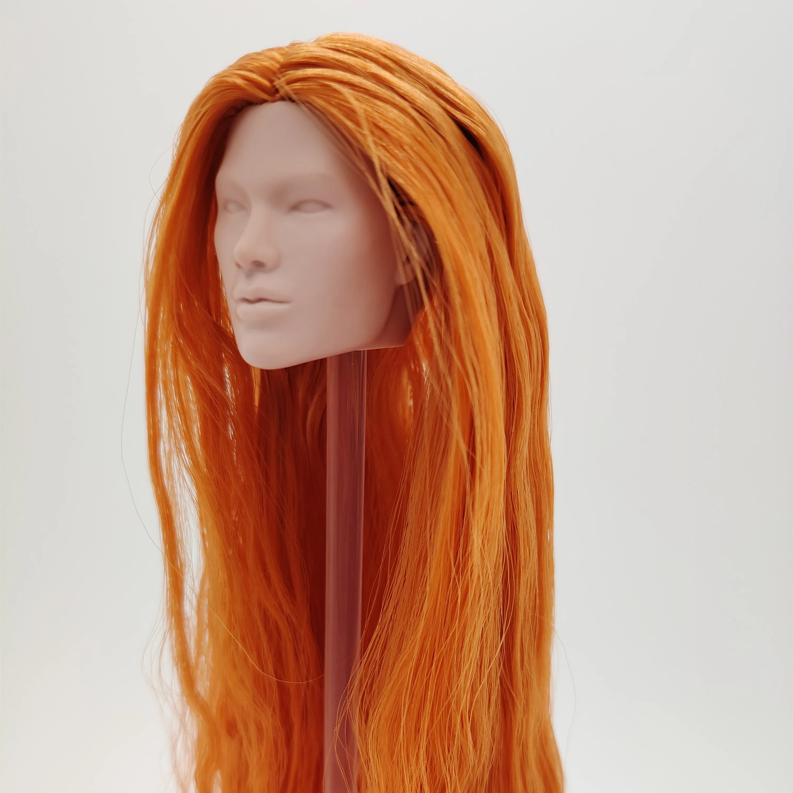 Fashion Royalty Orange Hair Rerooted Tenzin Dahkling Japan Skin 1/6 Scale Integrity Doll Male Head