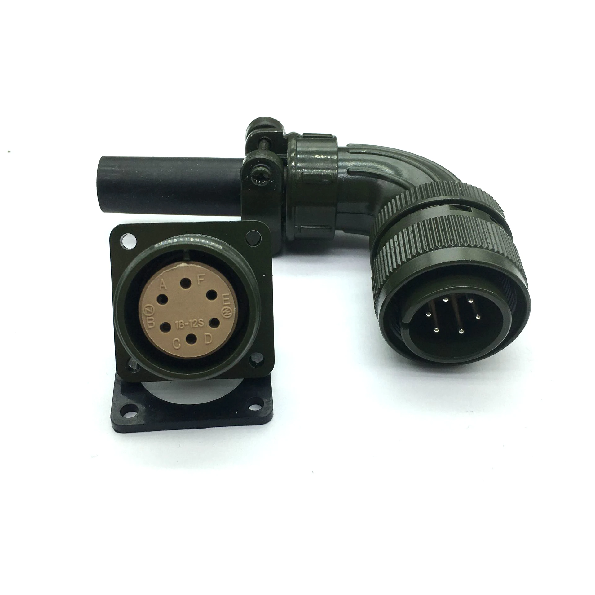 Set Reverse MS3102A18-12P 3108A18-12S 6-pin Aviation Plug And Socket Connector Pedestal Encoder plug Servo Motor Plug