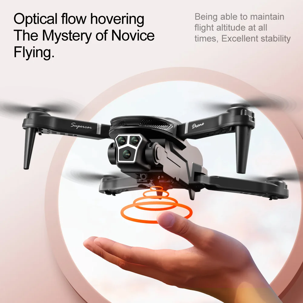

Optical Flow Positioning Drone V68 4K - Foldable Auto Obstacle Avoidance FPV Transmission Lightweight Durable Kids RC Toy Gift
