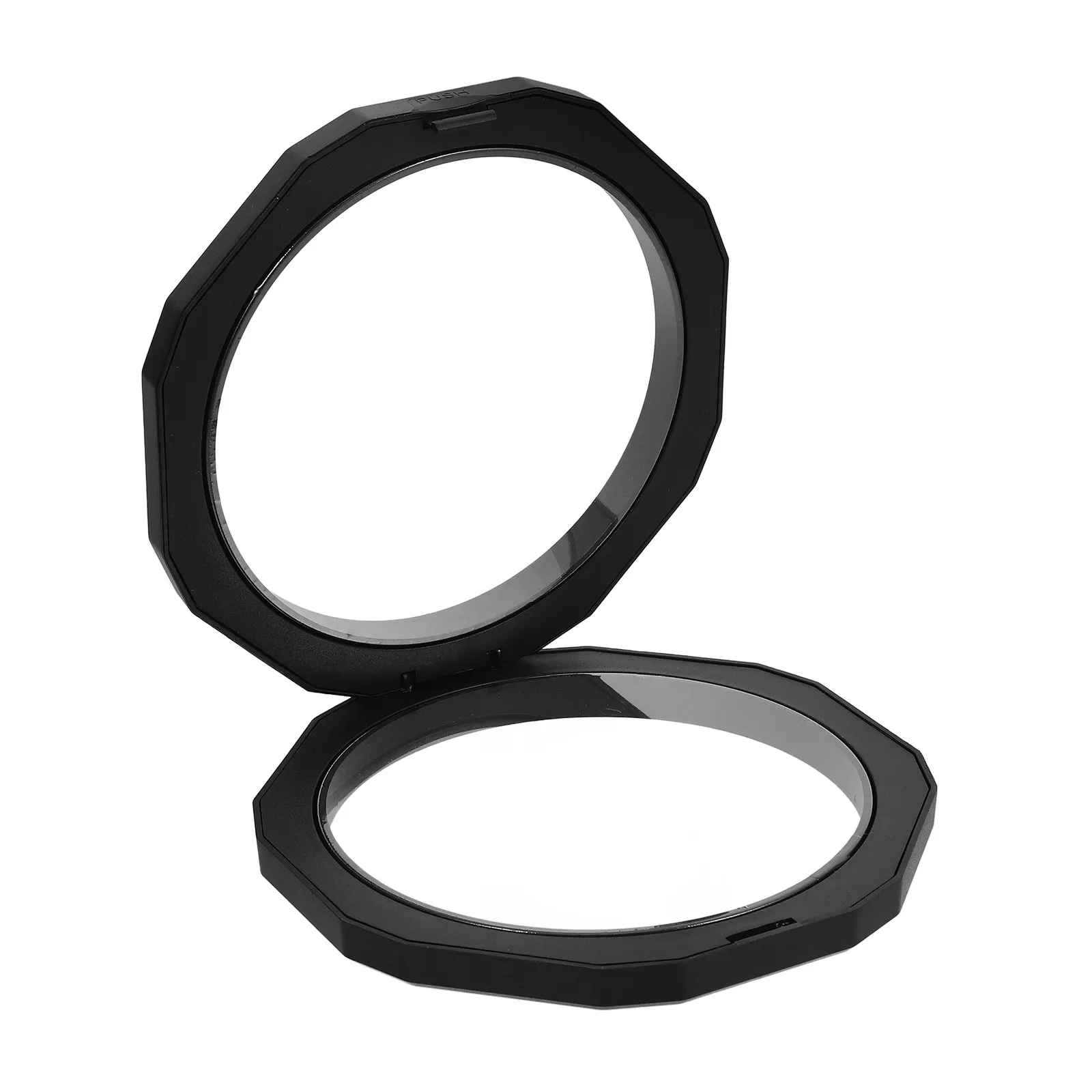 

3D-витрина с эффектом парения, диаметр 12,8 см, черная прозрачная коробка для демонстрации ювелирных изделий, монет, медалей и памятных вещей