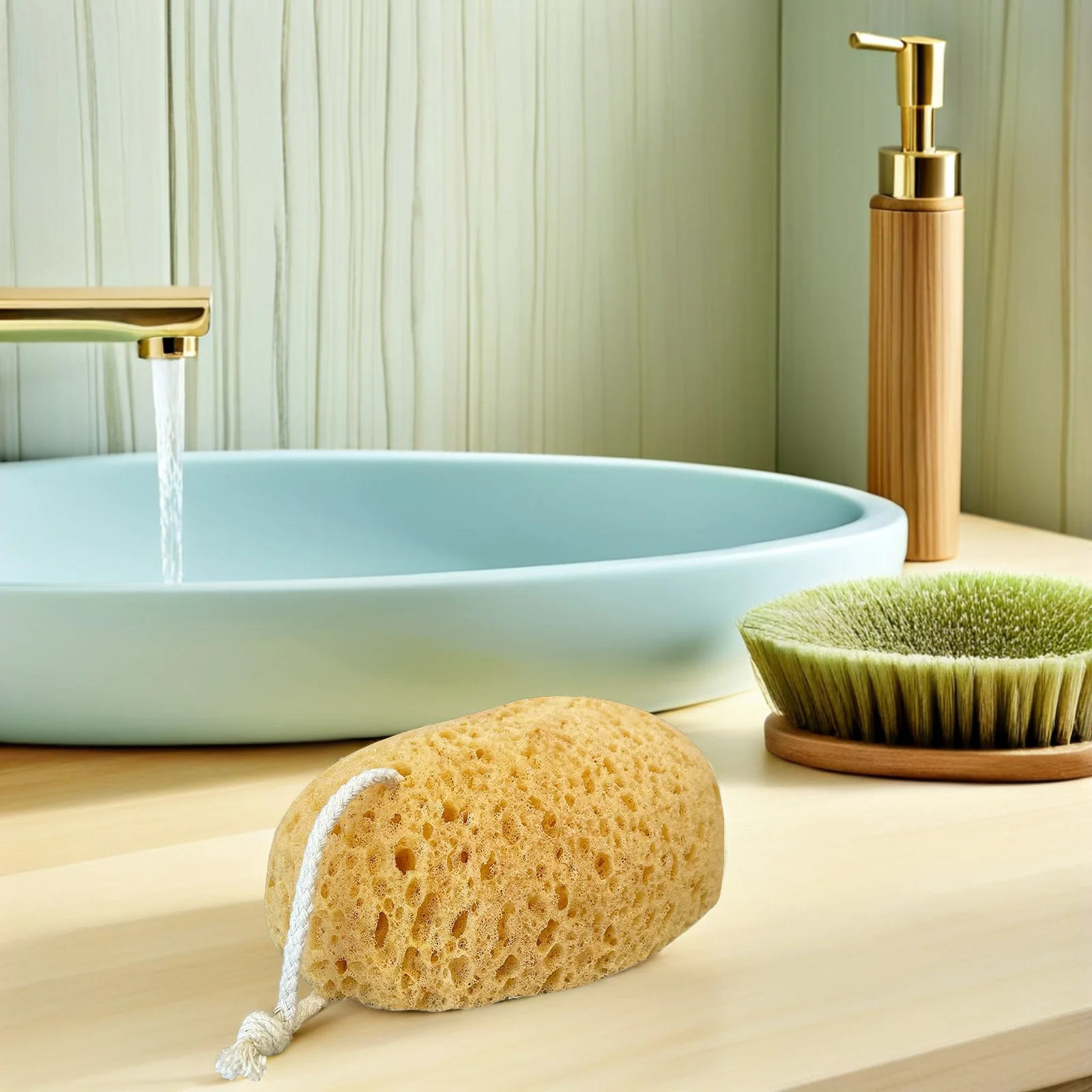 2pcs Soft Bath Sponge Exfoliating Loofah Shower Puff Cleansing Tool Foaming Esponja De Sponges Scrubbers Household Merchandises