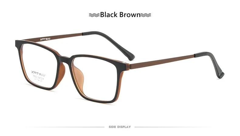 Ultraleichte, komfortable TR90-Brille für Damen, reines Titan, Retro-Quadrat-Brillengestell für Herren, Anti-Blaulicht-Brille – Detail 14